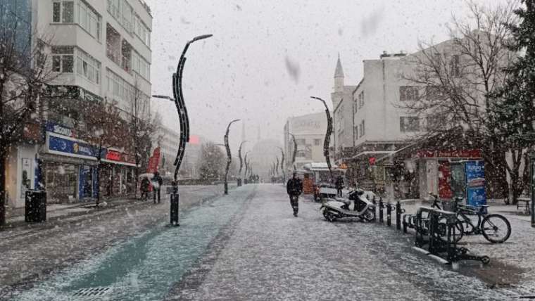 Bolu'da Kar Yağışı Etkisini Gösteriyor 5