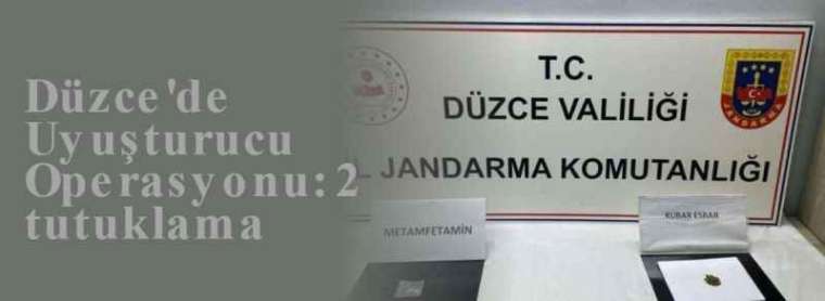 Düzce'de Uyuşturucu Operasyonu: 2 tutuklama 3