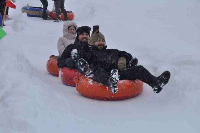 Bolu’nun Örencik Yaylası’nda Köylülerin Pisti Kayak Merkezi Haline Geldi! 3