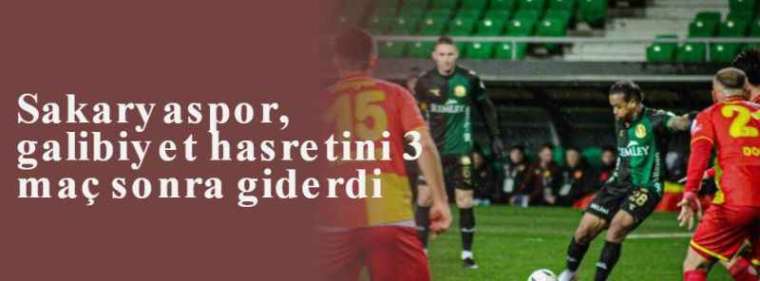 Sakaryaspor, galibiyet hasretini 3 maç sonra giderdi 3