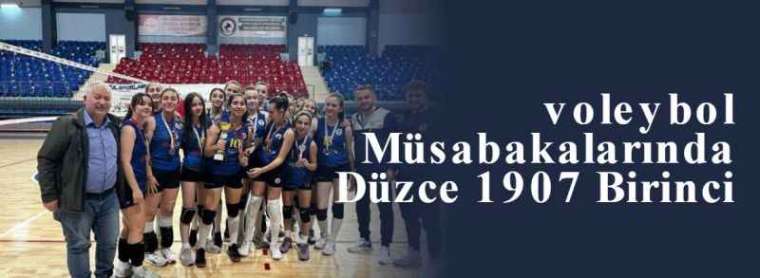 Voleybol Müsabakalarında Düzce 1907 Birinci 3