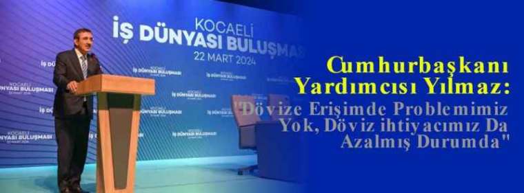 Cumhurbaşkanı Yardımcısı Yılmaz: "Dövize Erişimde Problemimiz Yok, Döviz ihtiyacımız Da Azalmış Durumda" 6