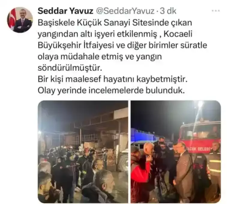 Geri Dönüşüm Deposu ve 5 İş Yerinin Küle Döndüğü Yangında 1 Kişi Hayatını Kaybetti 5