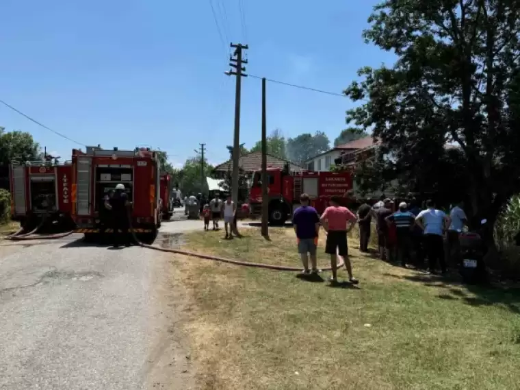 Sakarya'da Bahçeye Atılan Sigara İzmariti Yangına Neden Oldu 4