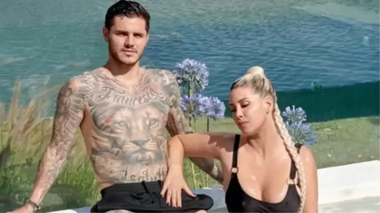 Wanda Nara, Mauro Icardi'yle banyodan çırılçıplak video paylaştı 1