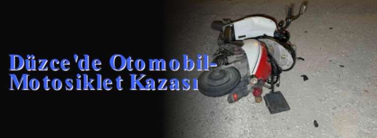 Düzce'de Otomobil-Motosiklet Kazası  6