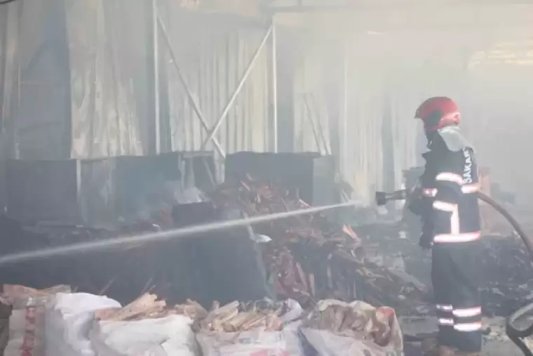 Sakarya’da Korkutan Yangın: Ahşap Atölyesi Alev Topuna Döndü 11