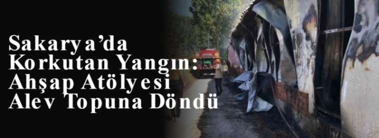 Sakarya’da Korkutan Yangın: Ahşap Atölyesi Alev Topuna Döndü 22