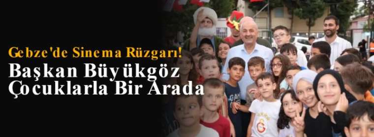 Gebze'de Sinema Rüzgarı! Başkan Büyükgöz Çocuklarla Bir Arada 5