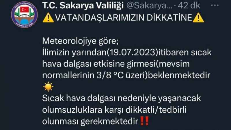 Valilik uyardı, o saatlere dikkat