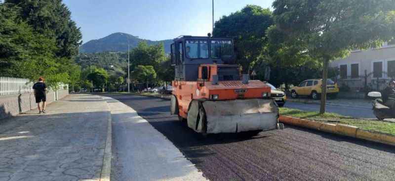 Şehrin bozuk yolları asfaltlanıyor