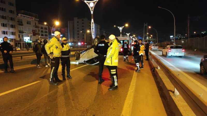 Kocaeli'de İlginç Kaza: Takla Atan Otomobilde Sürücü Bulunamadı