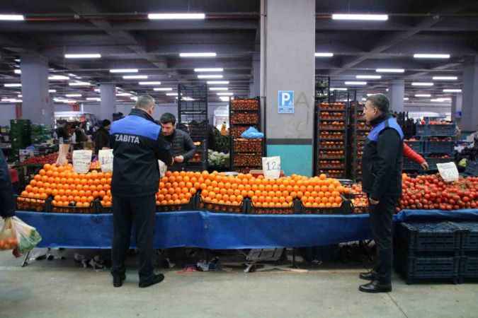 Derince'de Semt Pazarları Denetimde