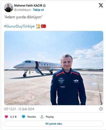 Alper Gezeravcı Yurda Döndü! 