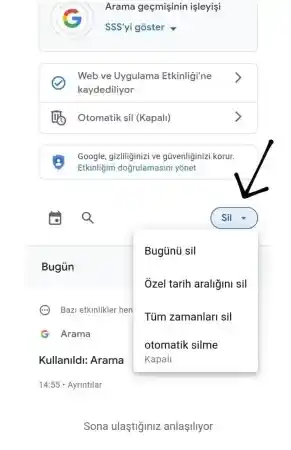 Google Arama Geçmişi Nasıl Silinir?