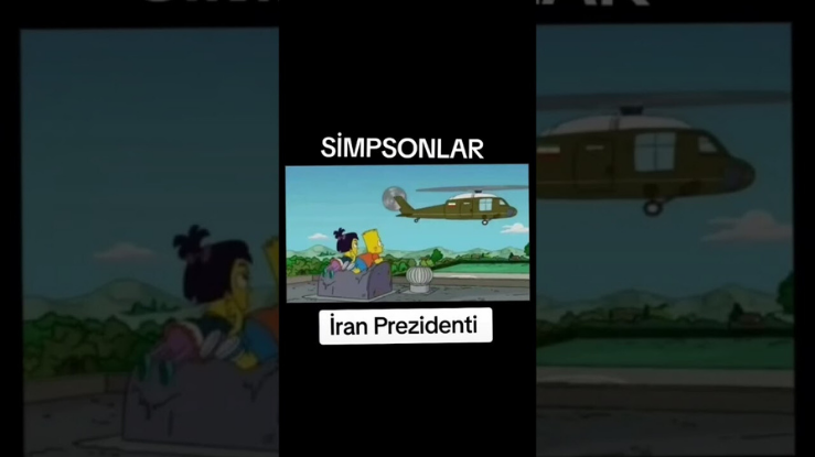 Simpsonlar Yine mi Biliyor? İran Cumhurbaşkanı'nın Uçak Kazasını Önceden Gördüler!