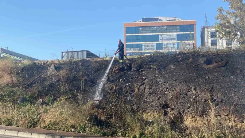 Kocaeli Gebze’de Arazide Yangın Çıktı