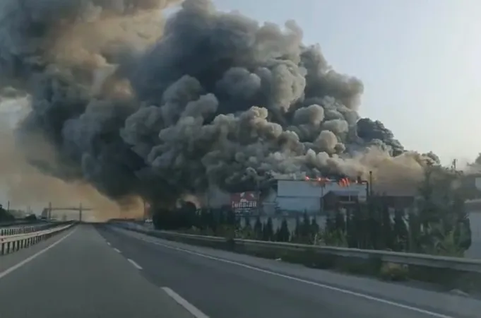 Sakarya Kereste Fabrikasında Yangın!