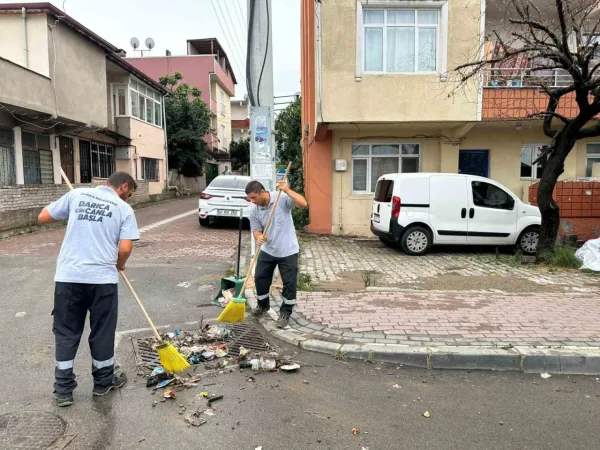 Darıca Belediyesi Sel Tehlikesine Karşı Teyakkuzda