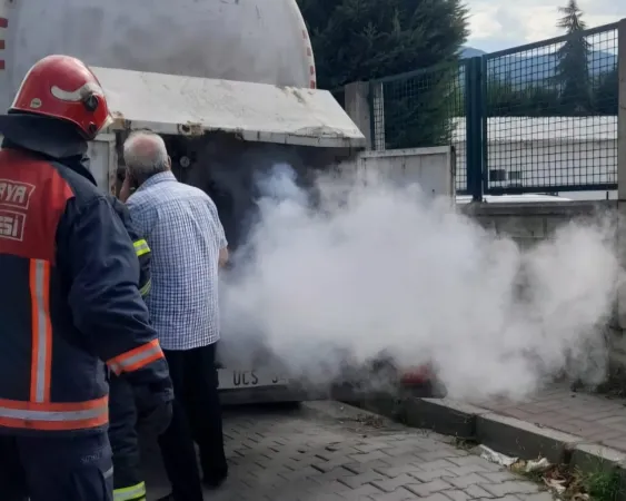 Sakarya’nın Sapanca ilçesinde LPG sızıntısı olduğu öne sürülen tanker için ekipler seferber oldu