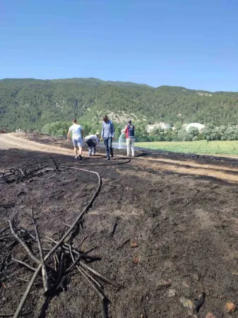 Bolu’da Otluk Arazide Çıkan Yangın Söndürüldü