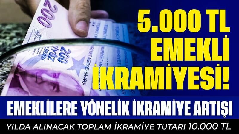 5.000 TL Emekli İkramiyesi! Emekliler Cumhuriyet İkramiyesi Alacak