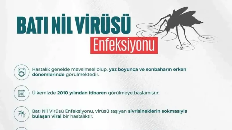 Düzce Sağlık Müdürlüğünden Batı Nil Virüs Uyarısı