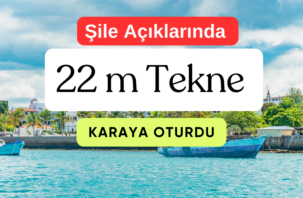 Şile Açıklarında Sürüklenen Tekne Seyrek Mevkiinde Karaya Oturdu