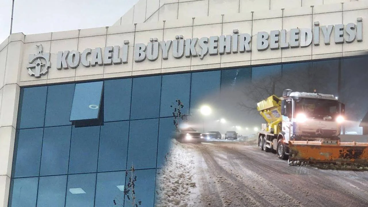 Kocaeli Büyükşehir Belediyesi yılbaşında çalışanlarına mesai yazdı: Kar mesaisi sürüyor