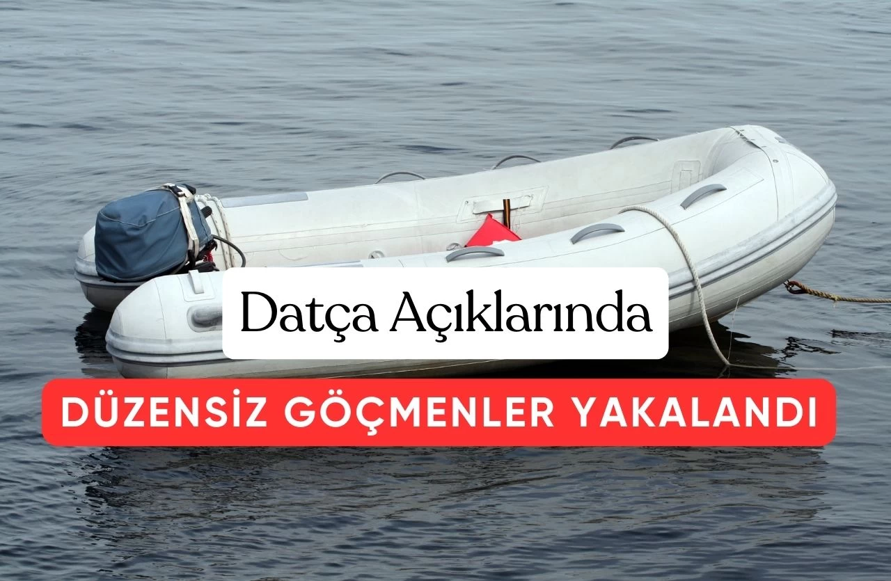 Datça Açıklarında Dramatik Kurtarma: Lastik Botta 35 Düzensiz Göçmen Yakalandı