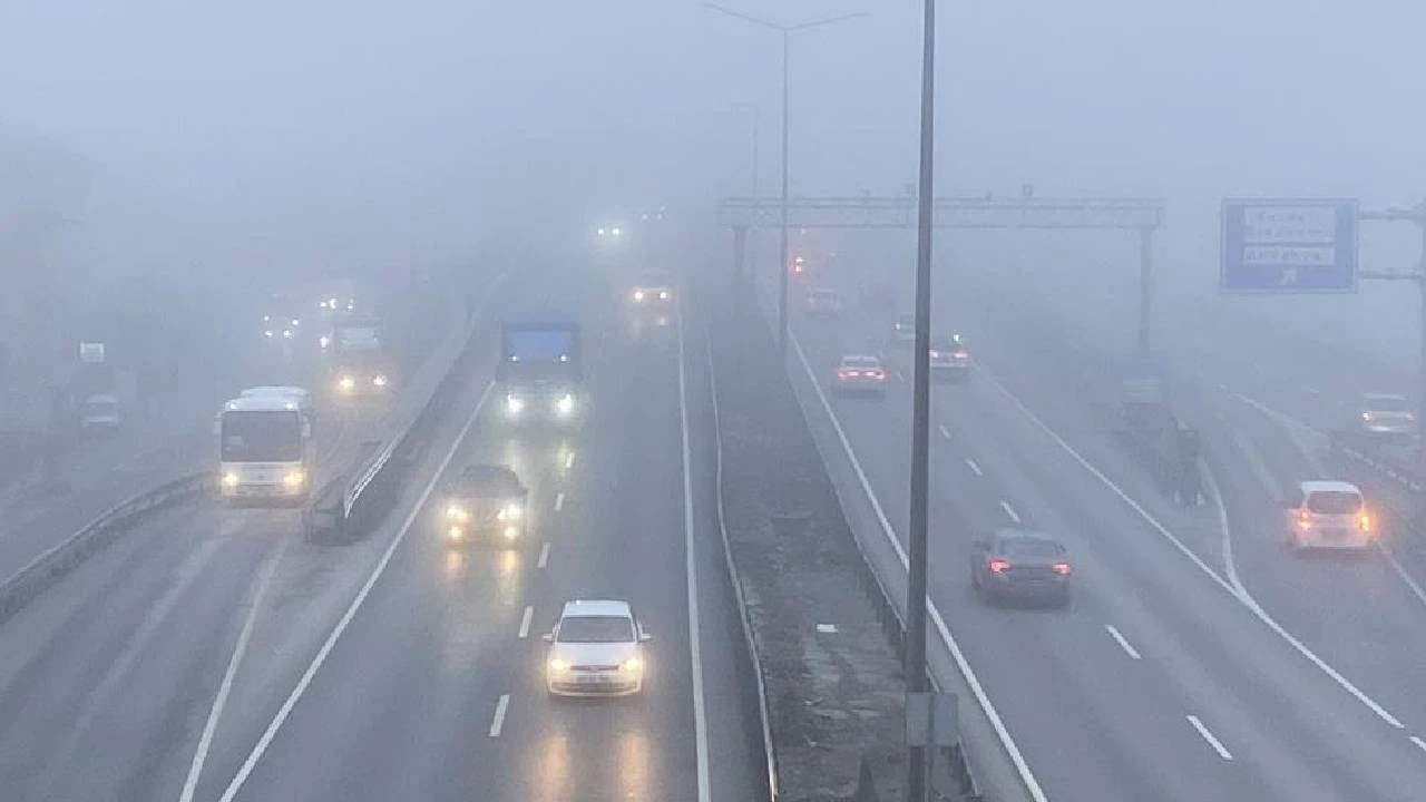 Kocaeli'de göz gözü görmedi: Yoğun sis trafiği olumsuz etkiledi