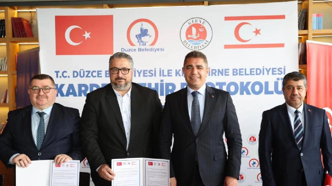 Düzce ile Girne arasında Kardeş Şehir Anlaşması yapıldı