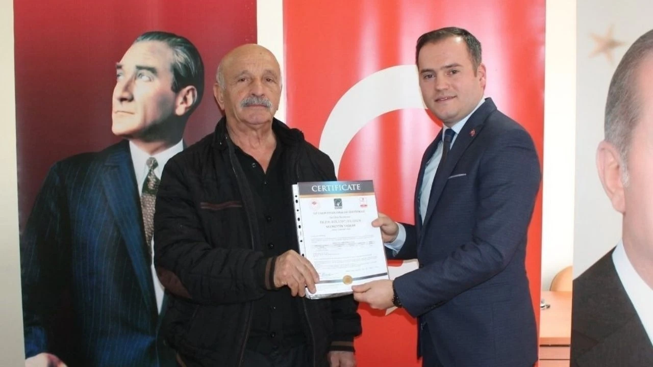 Düzceli çiftçiler İyi Tarım Uygulamaları Sertifikalarını aldı