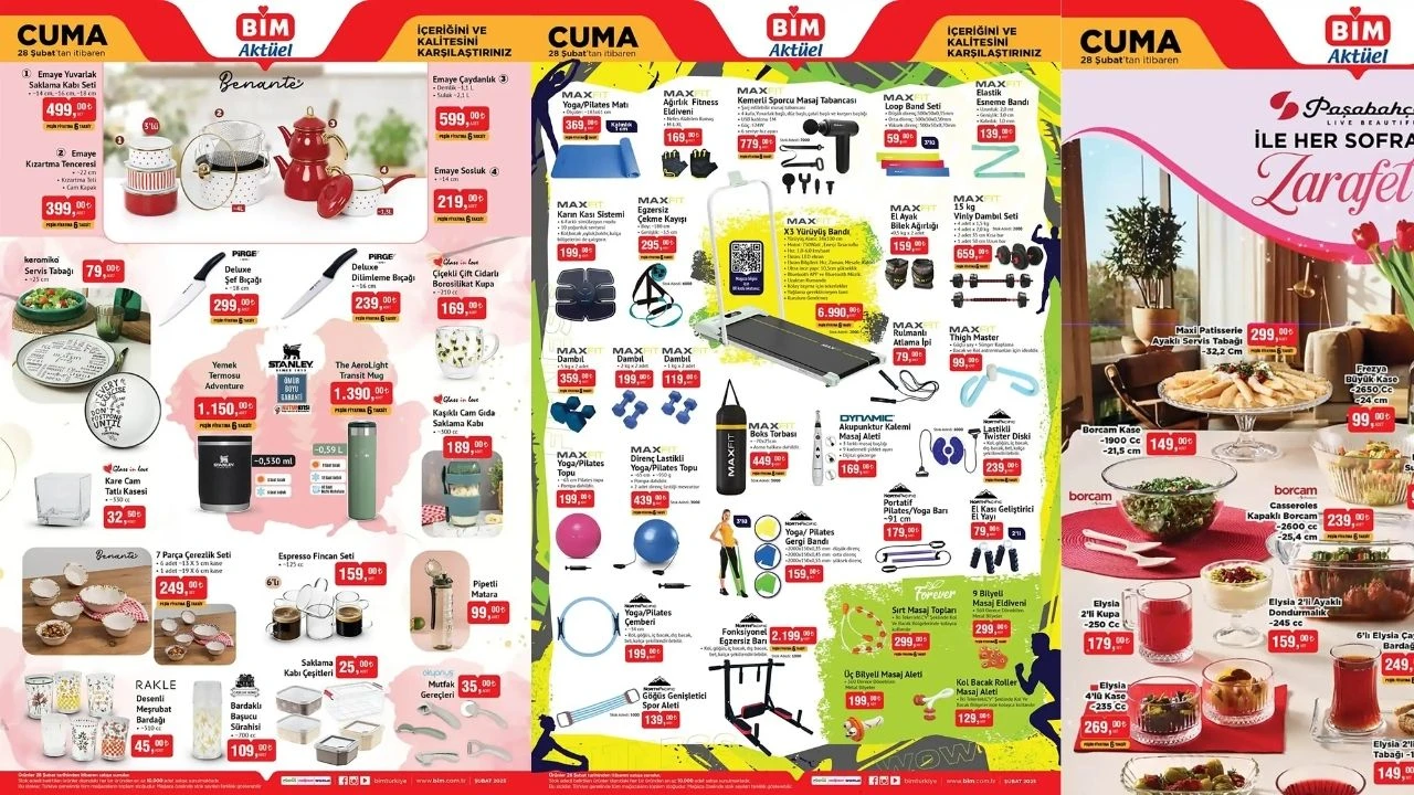 BİM 28 Şubat 2025 aktüel kataloğu yayınlandı: Spor ve kişisel bakım ürünlerinde yüksek indirim