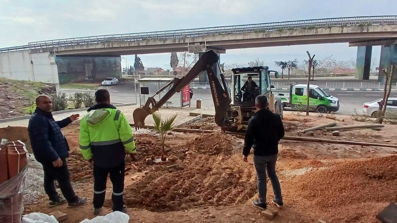 Kocaeli Dilovası Tavşancıl mevkiindeki viyadüğe estetik dokunuş yapıldı